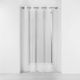 Κουρτίνα Douceur d'Interieur Roxia Λευκή, 140x240cm, από Πολυεστέρα με Μεταλλικούς Δακτυλίους