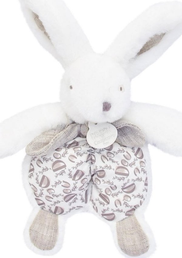 DOUDOU ET COMPAGNIE DOUDOU ET COMPAGNIE παιχνίδι ύπνου-κουνέλι, λευκό, 18cm, DC4190