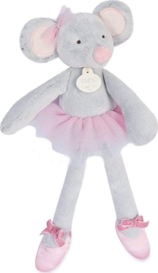 DOUDOU ET COMPAGNIE DOUDOU ET COMPAGNIE μαλακή κούκλα μπαλαρίνα ποντίκι 30cm, DC3975