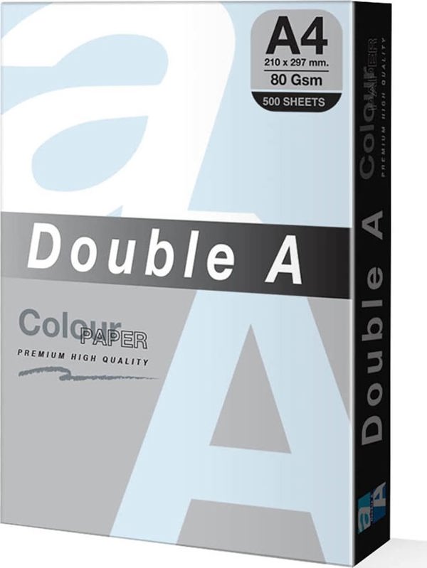 Χαρτί Double A Χρώματος Double A, 80g, A4, 500 φύλλα, Ocean