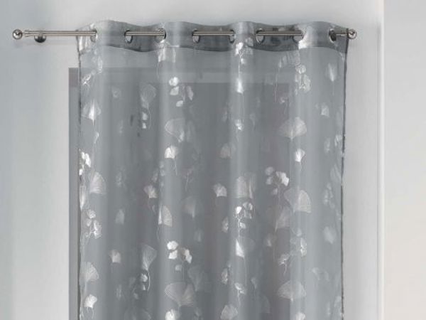 Κουρτίνα Douceur d`Interieur FIRANA BLOOMY - Γκρι Ασημί 140x240
