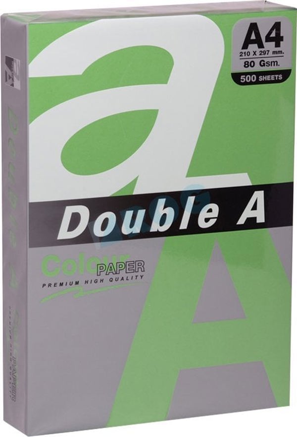 Χαρτί Double A Χρώματος Double A, 80g, A4, 500 φύλλα, Parrot