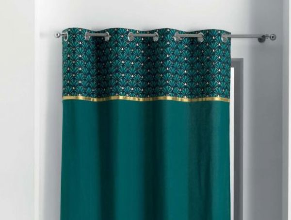 Κουρτίνα Douceur d`Interieur Artchic Πετρόλ 140x240cm