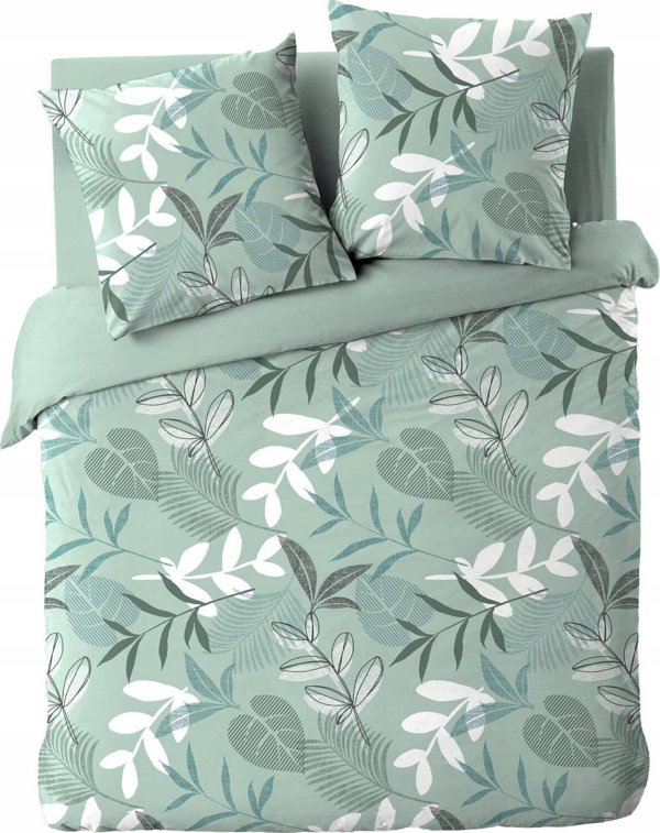 Σετ Παπλωματοθήκη Douceur d'Interieur με Σχέδιο Φύλλων KIMBERLY 240 x 220 εκ