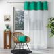 Κουρτίνα Douceur d'Interieur Kelonia 140x240cm, Πράσινη, 100% Πολυεστέρας