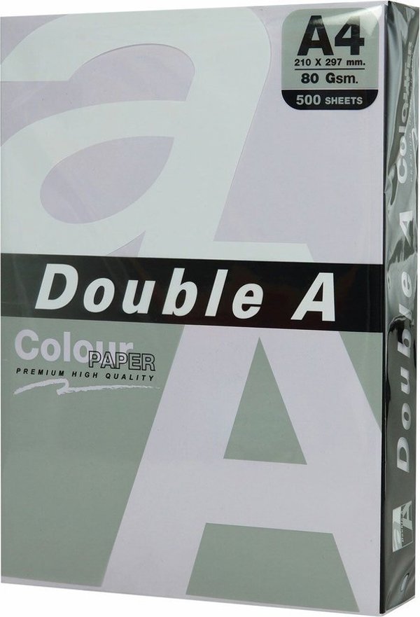 Χαρτί Double A Χρώματος Double A, 80g, A4, 500 φύλλα, Λεβάντα