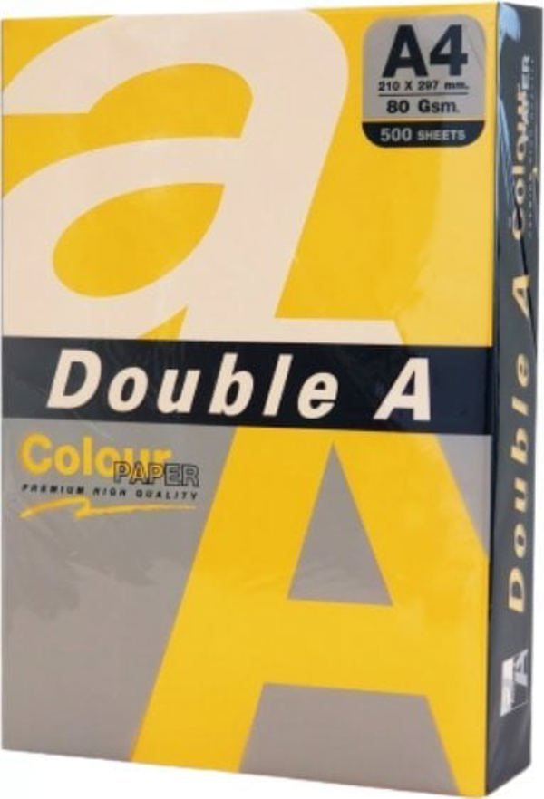 Double A Έγχρωμο χαρτί Double A, 80g, A4, 500 φύλλα, GOLD 13903476 8858741734867