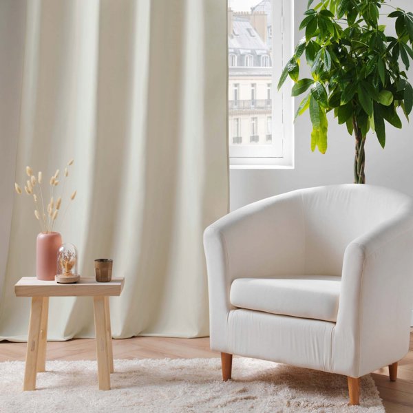 Douceur d'Interieur Θερμική Κουρτίνα με Τρουκς, Διπλή Στρώση Polar Μικροΐνας, 135 x 260 cm