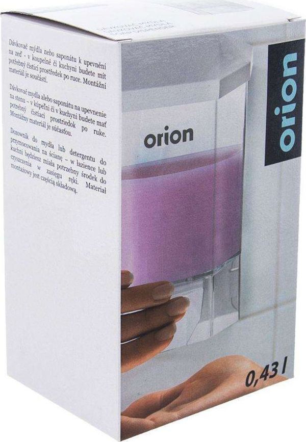 Χειροκίνητος διανομέας σαπουνιού ORION διαφανής