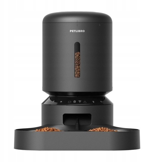 Διανομέας τροφής Petlibro Granary με διπλό μπολ, Wifi, 5L(μαύρο)