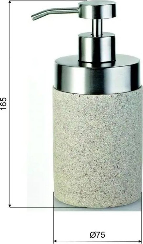 Διανομέας σαπουνιού Sapho SOAP DISPENSER STONE / COLOR SAND