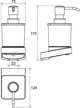 Διανομέας σαπουνιού Ravak Black soap dispenser Ravak 10deg black TD 231.20, X07P559