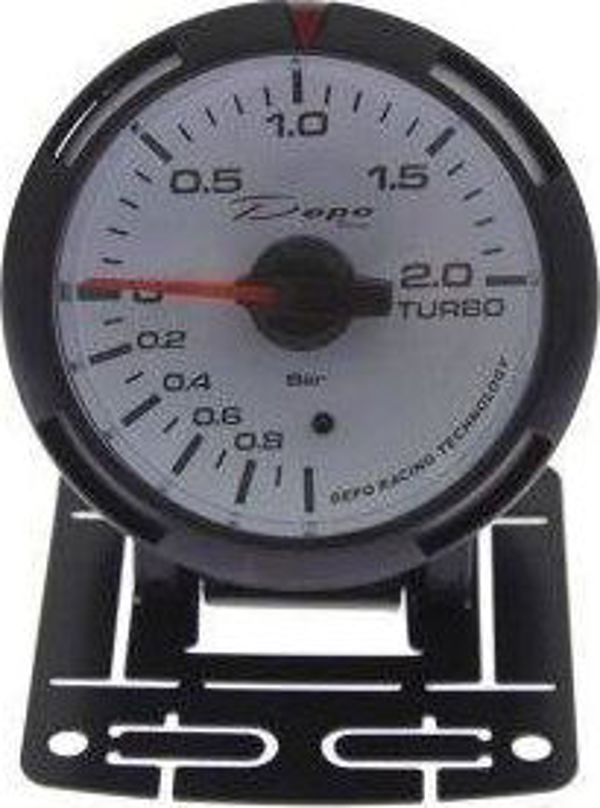 DRacing Turbo Gauge DEPO WBL 52mm Ηλεκτρικό Όργανο Μέτρησης Πίεσης Turbo