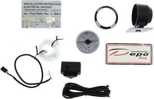 DRacing Turbo Gauge DEPO WBL 52mm Ηλεκτρικό Όργανο Μέτρησης Πίεσης Turbo