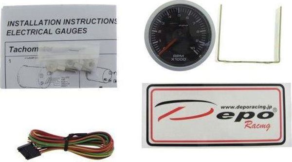 DRacing Στροφόμετρο DEPO CSM 52mm, Αναλογικό Όργανο Αυτοκινήτου