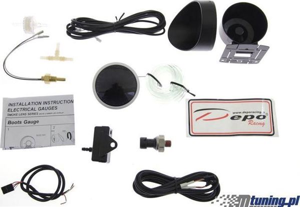 Ρολόι DRacing DEPO WA 60mm - 4σε1 Turbo, Volt, Πίεση Λαδιού, Θερμοκρασία Λαδιού 8211970 5903713129707