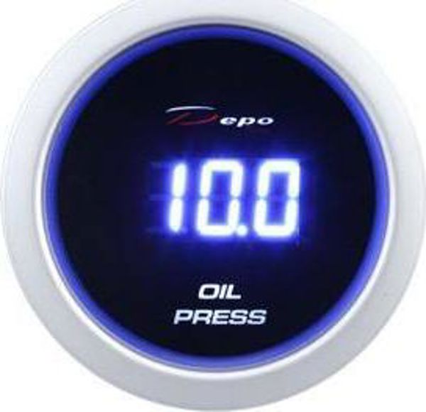 Depo Racing Ψηφιακό Όργανο Μέτρησης Πίεσης Λαδιού 52mm, DBL Series