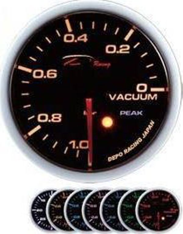 DRacing Zegar DEPO SKPK 52mm Vacuum - Όργανο Μέτρησης Πίεσης/Κενού