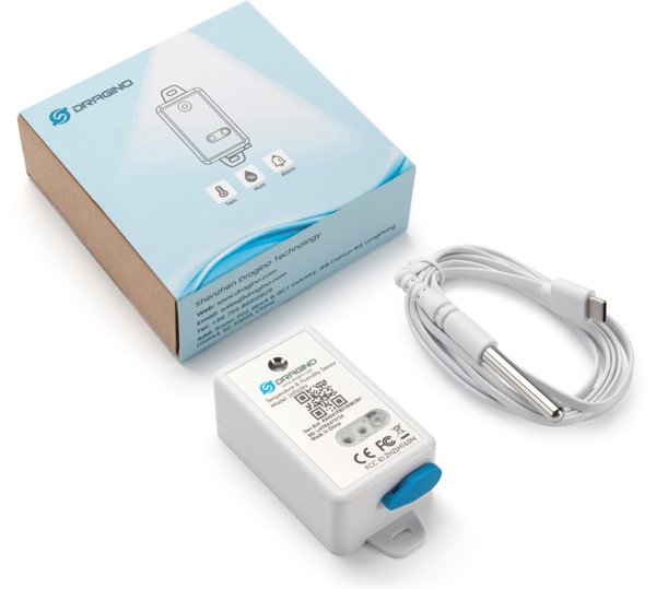 Αισθητήρας θερμοκρασίας και υγρασίας Dragino Technology LHT65N Εσωτερικού/Εξωτερικού χώρου Ελεύθερης τοποθέτησης Ασύρματος
