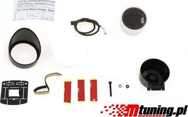 DEPO Racing Δείκτης Volt 52mm – Ψηφιακό Βολτόμετρο Αυτοκινήτου, Βάθος 32mm, με Καλωδίωση & Εγγύηση 12 Μηνών
