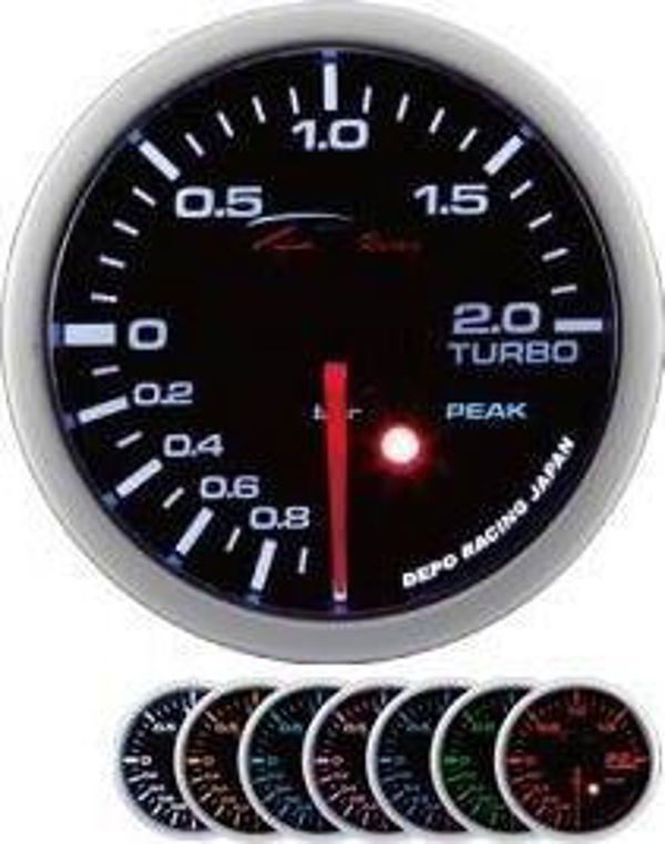 DRacing Zegar DEPO SKPK Όργανο Μέτρησης Turbo 52mm, -1 έως 2 Bar