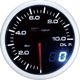 DRacing Zegar DEPO Dual 60mm Όργανο Πίεσης Λαδιού με Stepper Motor, Λευκό/Κεχριμπαρί Φωτισμό