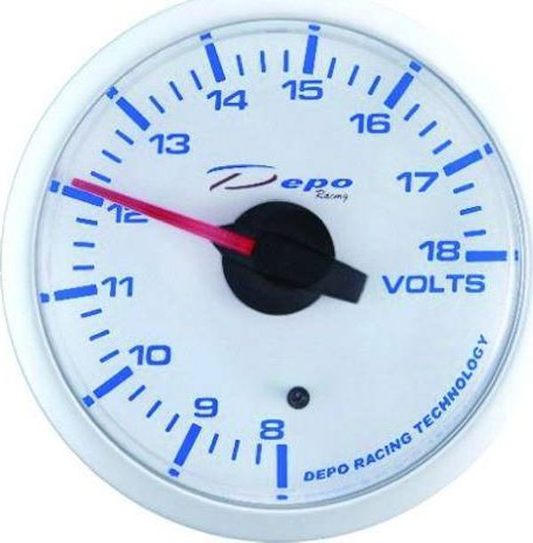 DRacing Ψηφιακό Βολτόμετρο DEPO WBL 52mm - Αυτοκινήτου