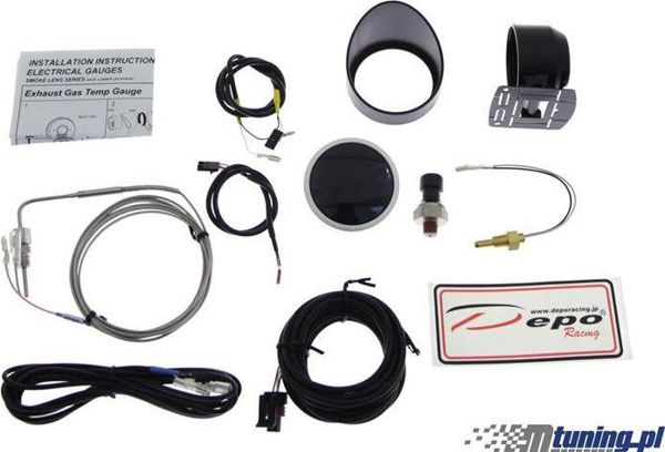 DRacing ZEGAR DEPO WA 60mm - 4w1 Exhaust Temp, Volt, Oil Press, Temp
