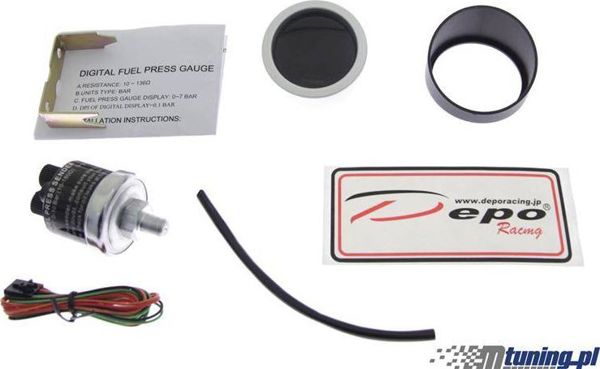 DRacing Depo Racing Ψηφιακό Όργανο Πίεσης Καυσίμου 52mm DBL Series