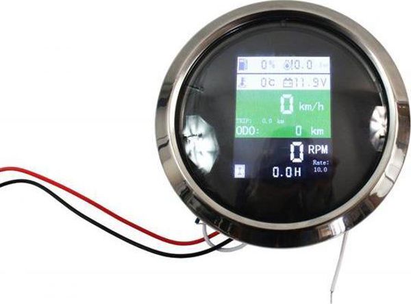 DRacing ZEGAR DEPO 85mm volt, Oil Press, Oil Temp, fuel leve, RPK, Engine Hour, GPS speed tacho