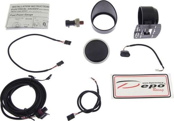 DRacing DEPO Όργανο Μέτρησης Πίεσης Καυσίμου 52mm - Fuel Pressure Gauge