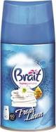 Dramers Brait Air Care 3in1 Αυτόματο Αρωματικό Χώρου, Ανταλλακτικό Fresh Linen, 250ml