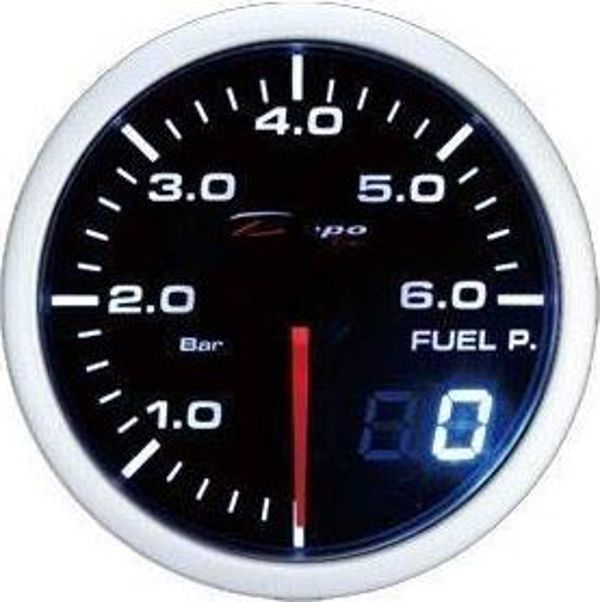 DRacing Zegar DEPO Dual Fuel Press 52mm – Ψηφιακό Όργανο Μέτρησης Πίεσης Καυσίμου