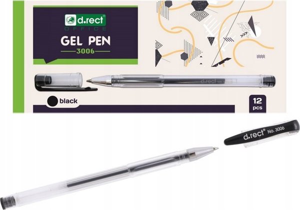 D.Rect Στυλό gel 3006 μαύρο (12τμχ) D.RECT