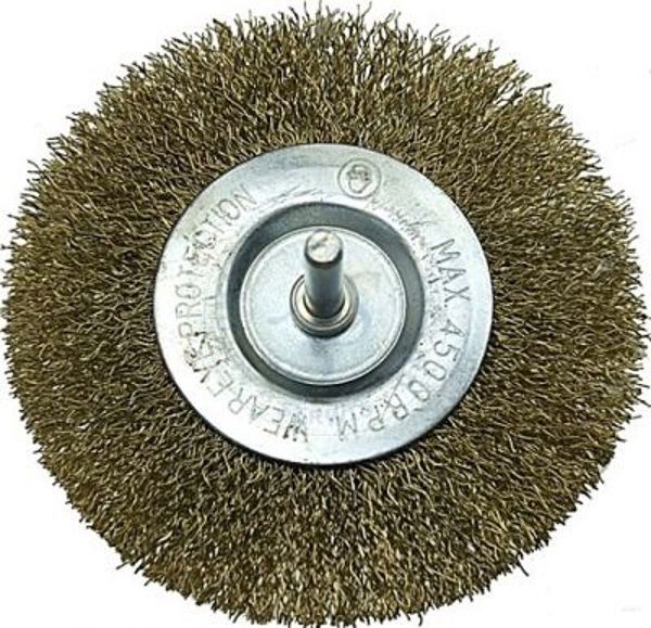 Drel συρμάτινη βούρτσα δίσκου με άξονα 80 mm (CON-AST-1808)