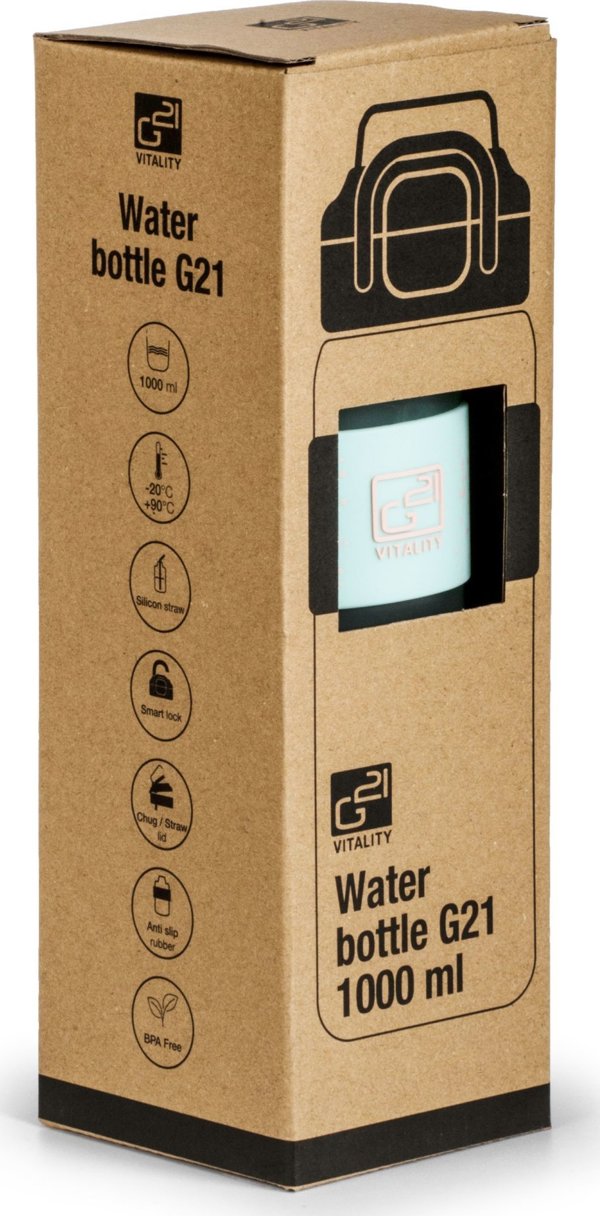 Μπουκάλι πόσης Lahev G21 60022436, 1000 ml, ματ μέντα