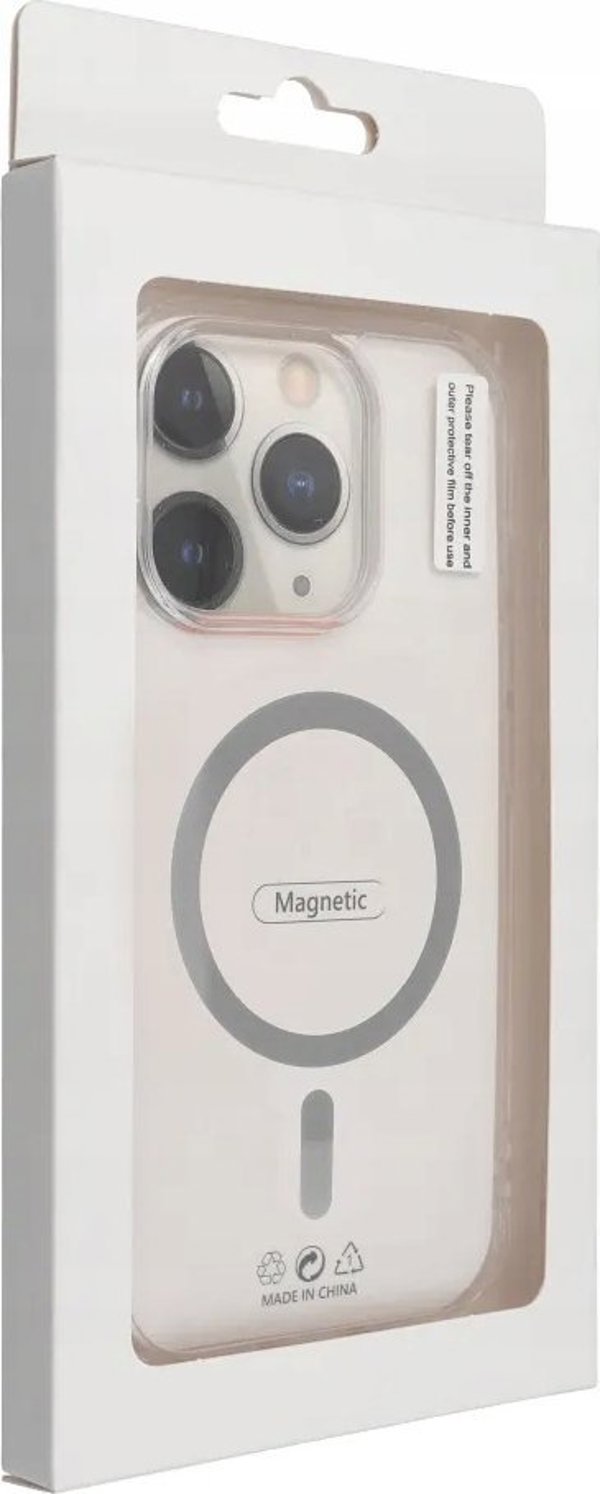 Drop Glue Colorful Ring Mag Cover συμβατό με MagSafe ταιριάζει στο IPHONE 11 γκρι