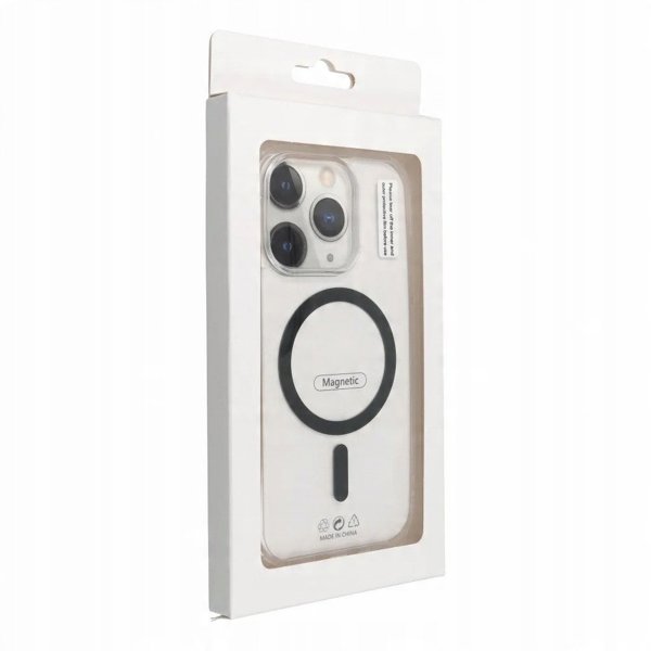 Drop Glue Colorful Ring Mag Cover συμβατό με MagSafe ταιριάζει στο IPHONE 14 μαύρο