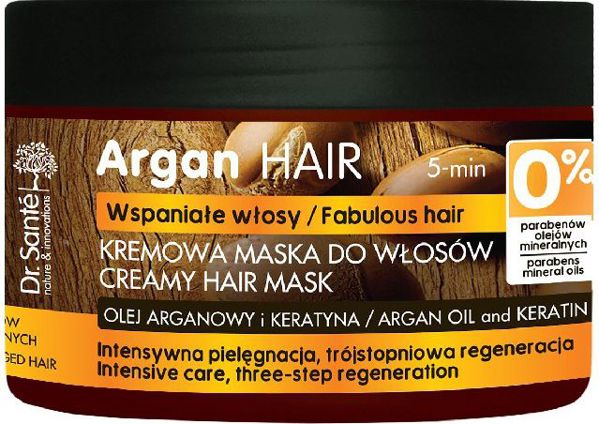 Dr. Sante Argan Hair Κρεμώδης Μάσκα Μαλλιών για Κατεστραμμένα Μαλλιά 300ml