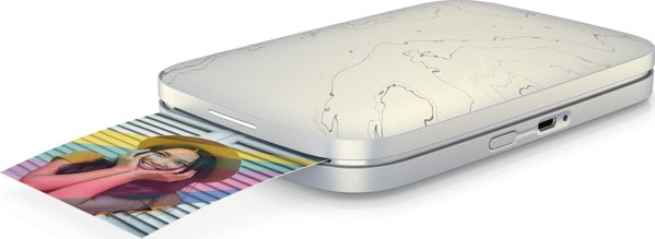 HP Sprocket Select Φωτογραφικός Εκτυπωτής Τσέπης, Άμεση Εκτύπωση Φωτογραφιών, Bluetooth, Λευκό