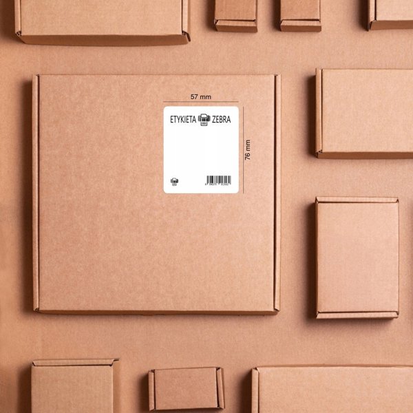 Εκτυπωτής ετικετών Zebra Label, Paper, 57x76mm| Άμεση Θερμική, Z-Select 2000D, Επικαλυμμένο, Μόνιμη Κόλλα, 25mm Πυρήνας, Διάτρηση