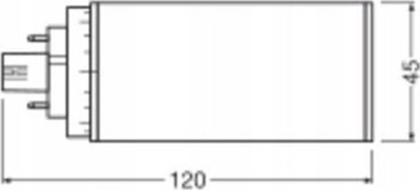 DULUX LED T/E GX24q-2 720lm - 7W/830 (18W) HF+230V