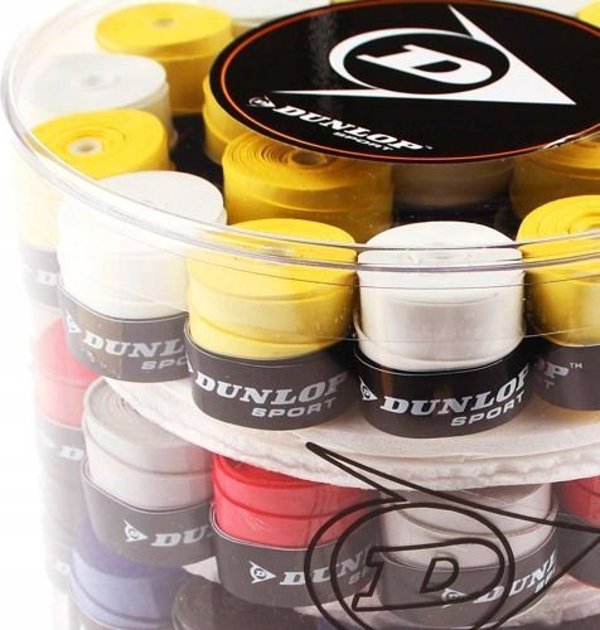 Dunlop Αντιολισθητική ταινία ρακέτας τένις DUNLOP GECKO-TAC πολύχρωμη 60 τεμάχια