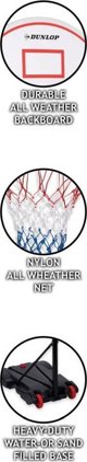ΡΥΘΜΙΖΟΜΕΝΟ ΣΕΤ ΜΠΑΣΚΕΤ DUNLOP 1,65-2,05M