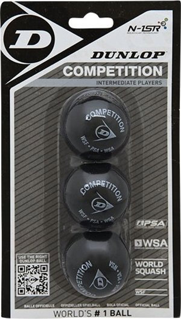 Μπάλα σκουός Dunlop PRO WSF/PSA Επίσημη, 3-συσκευασία