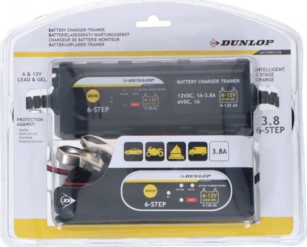 Dunlop Dunlop - Έξυπνος φορτιστής / φορτιστής 3.8A 6-12 V