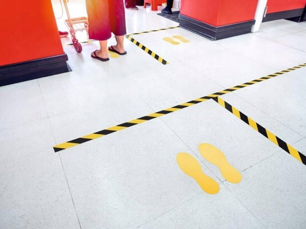 Αποσπώμενη ταινία σήμανσης δαπέδου Durable DURALINE® 50/05