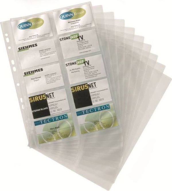 Durable Εισαγωγές για κάρτες επισκεπτών Visifix 2384 και 2388 10τμχ. διαφανές (2389-19)