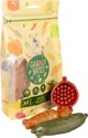 Duvo+ Garden Bites Veggie Buddies, Λιχουδιές Σκύλου Φυτικής Προέλευσης, Μέγεθος M, 8.5cm, 150g (6 Τεμάχια)