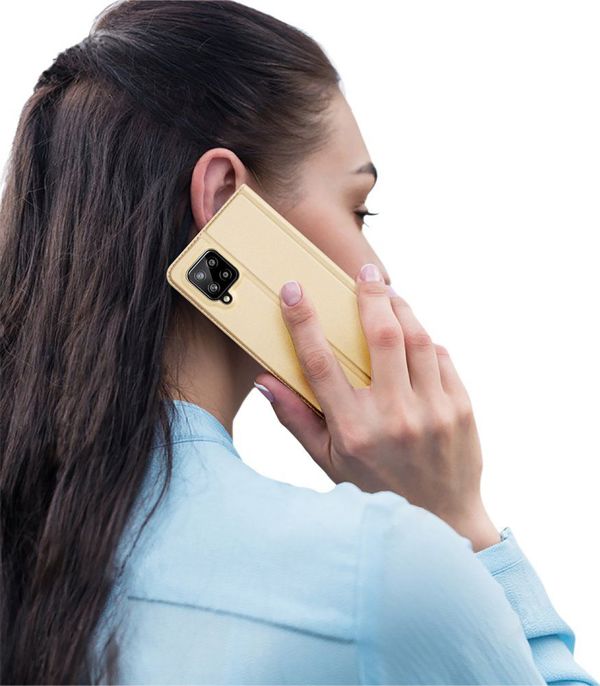 Dux Ducis DUX DUCIS Skin Pro θήκη με καπάκι Samsung Galaxy A42 5G χρυσό